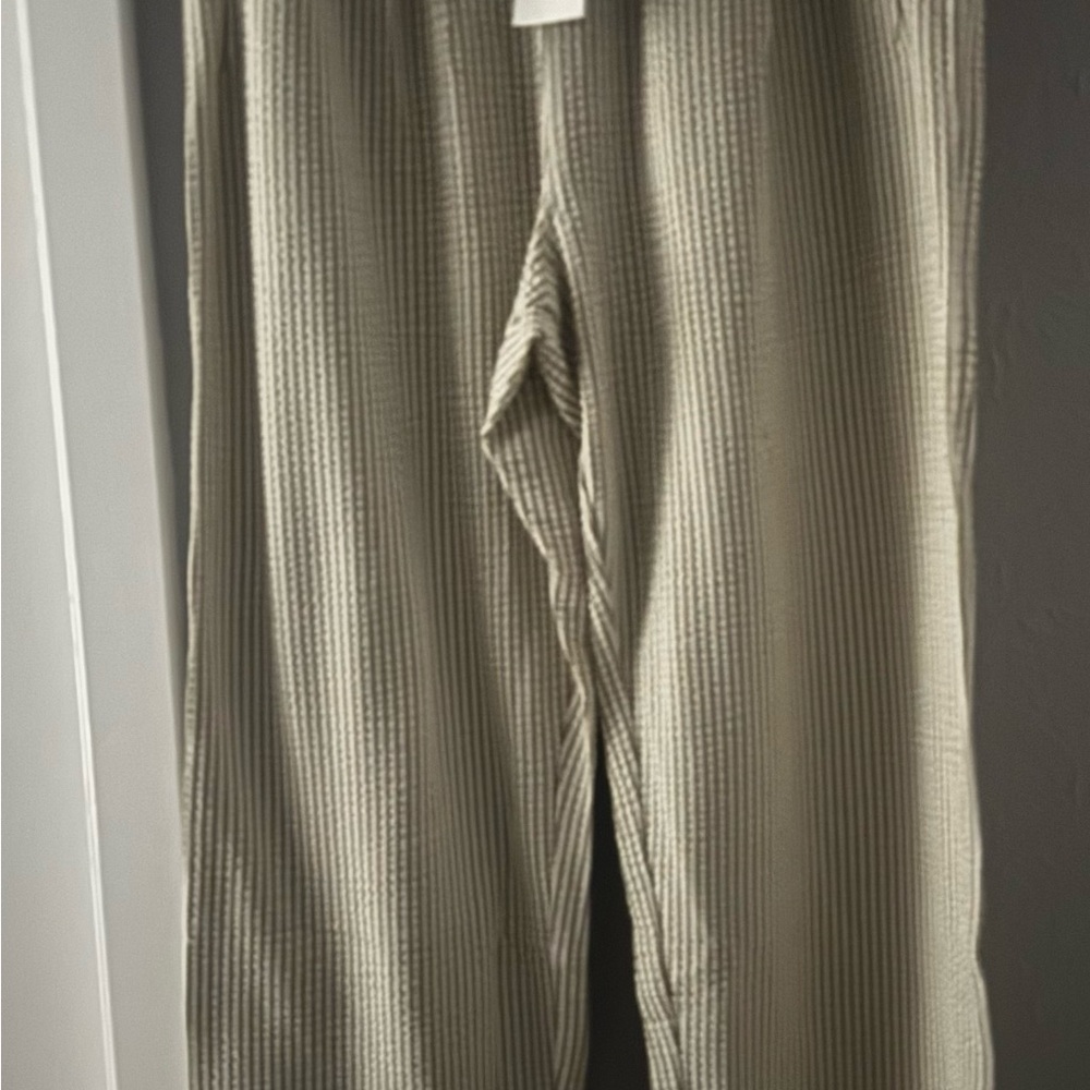 Zara Tan Corduroy Pants Straight Leg